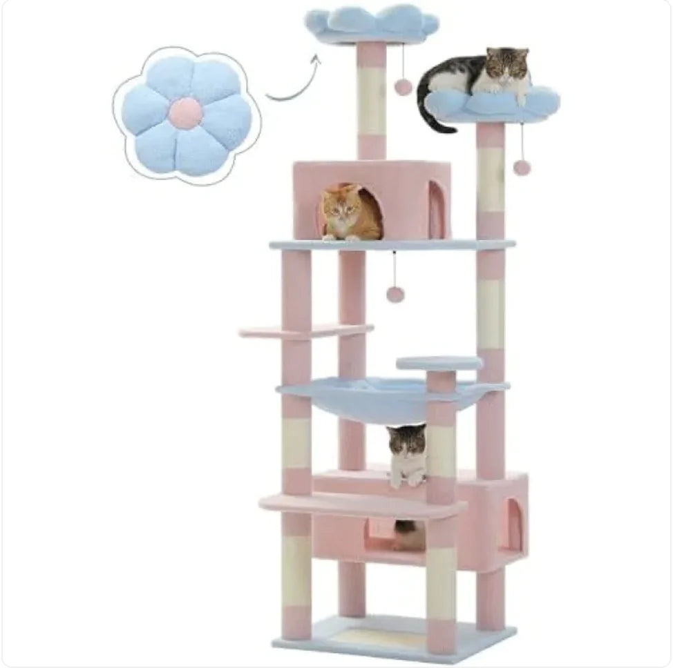 Sleek MDF Cat Tower