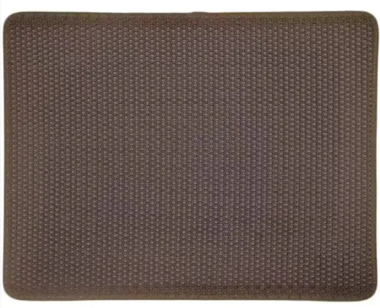 Dual-Layer No-Track Litter Mat