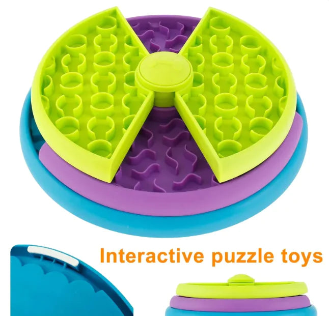 Rotating Puzzle Pet Feeder