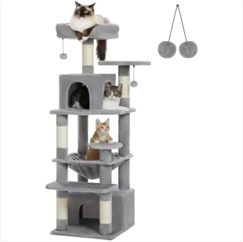 Sleek MDF Cat Tower