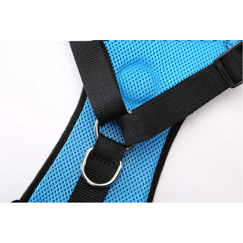 Dog supplies Breathable mesh chest straps Pet car safety chest back