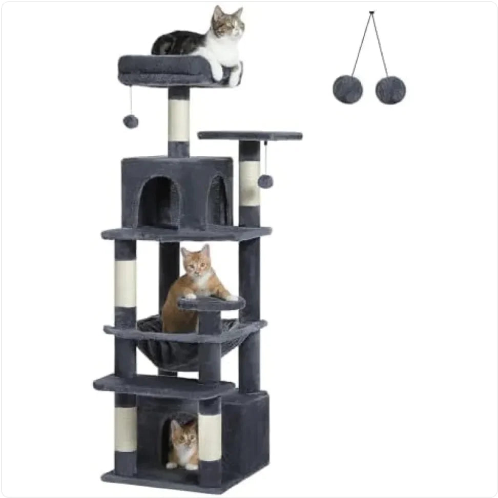 Sleek MDF Cat Tower