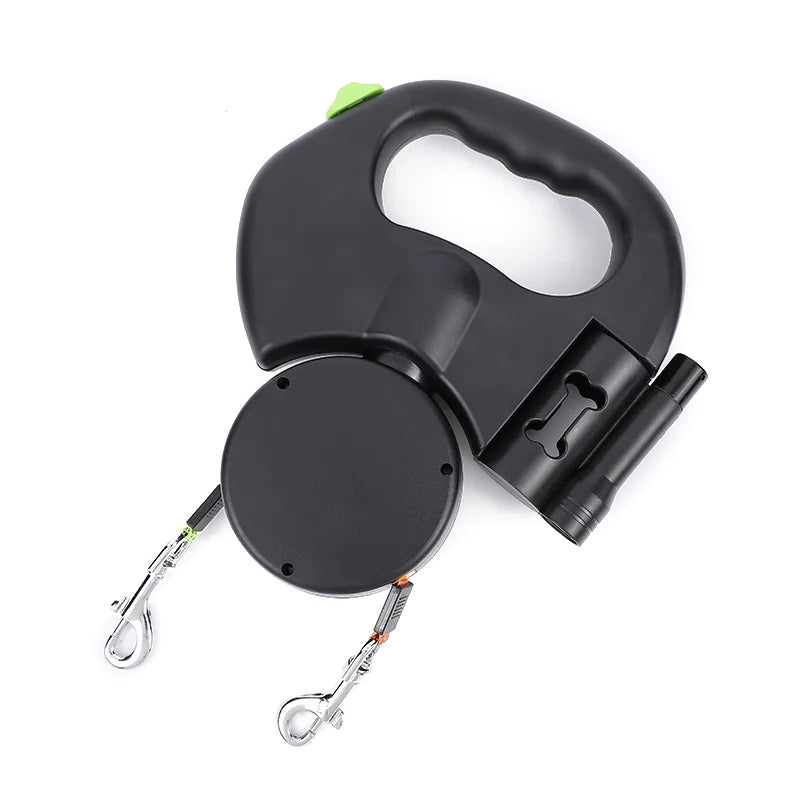 EasyRetract Dual Dog Leash