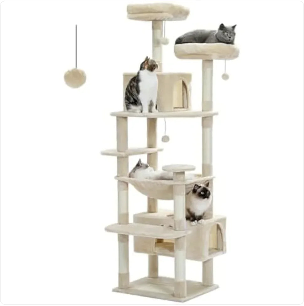 Sleek MDF Cat Tower