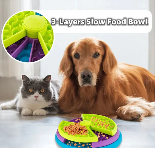 Rotating Puzzle Pet Feeder