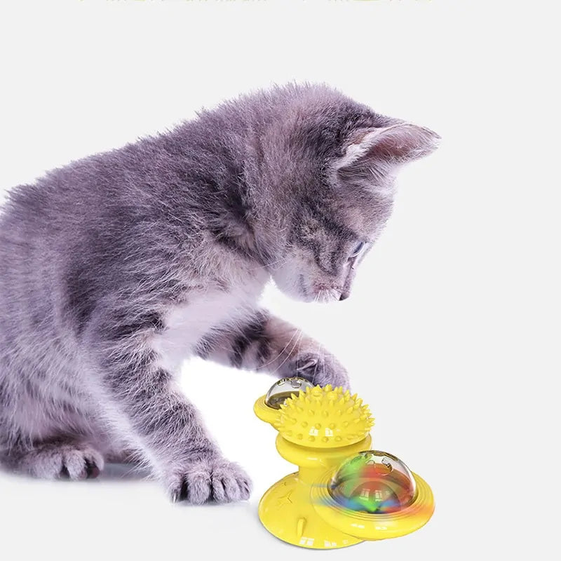 Pet Interactive Turntable Windmill Ball Toy