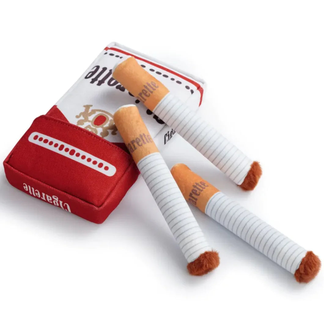 Funny Cigarette Plush Dog Toy