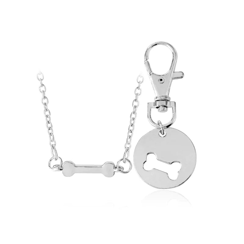 Dog Bone Charm Duo